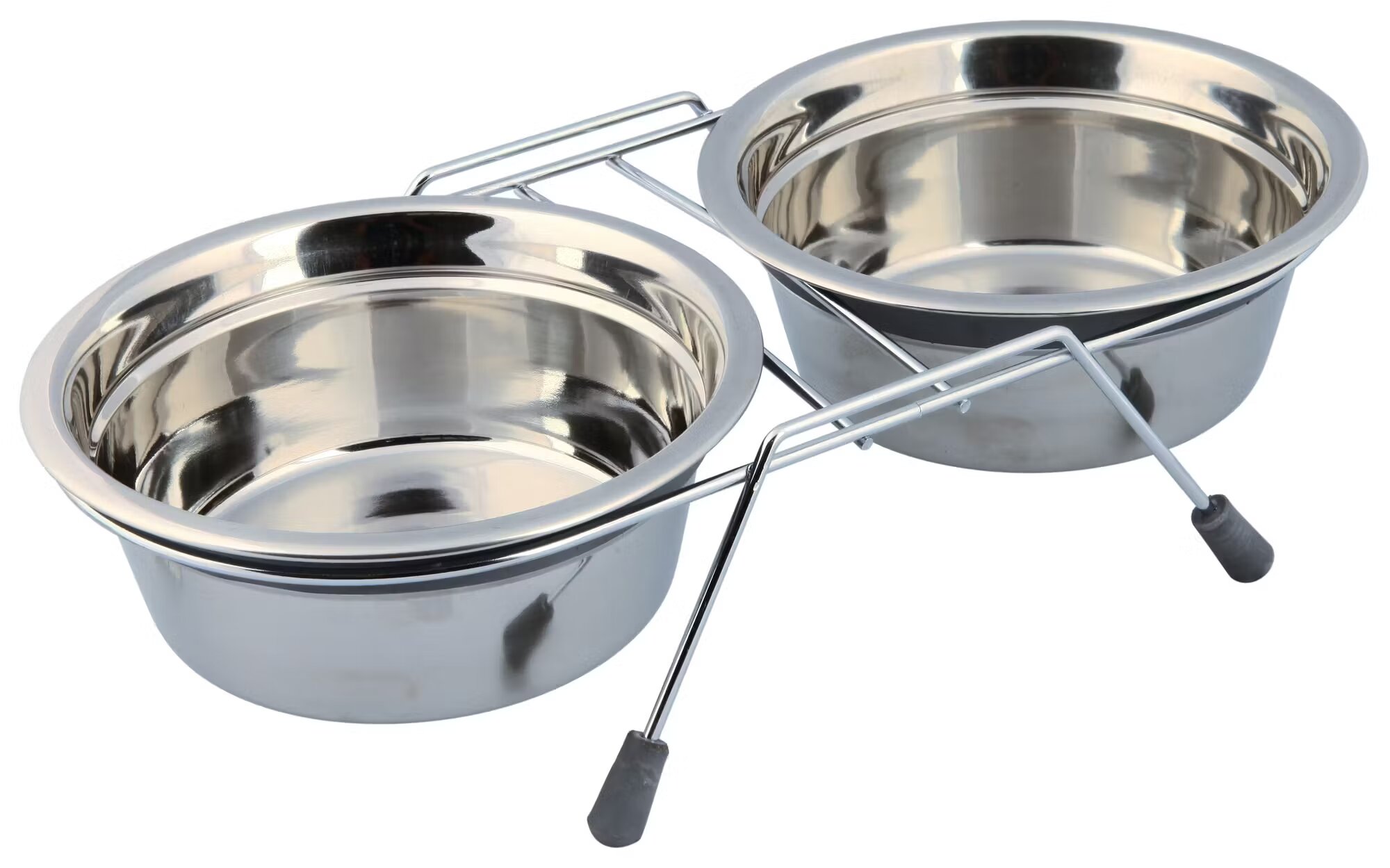 Trixie Castron Inox Dublu 2x0.9 l/16 cm cu Suport 25232