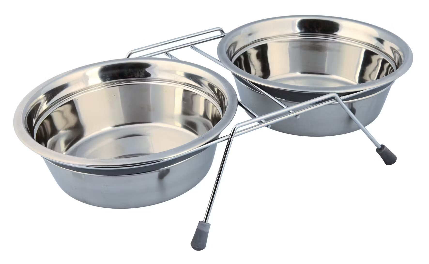 Trixie Castron Inox Dublu 2x1.5 l/21 cm cu Suport 25233