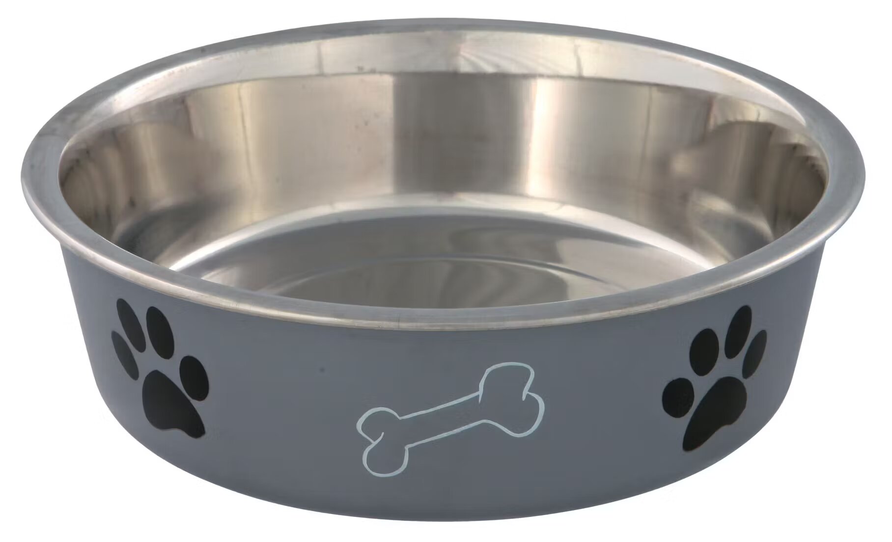Trixie Castron Inoxidabil cu Invelis de Plastic 1.4 l/21 cm 25244