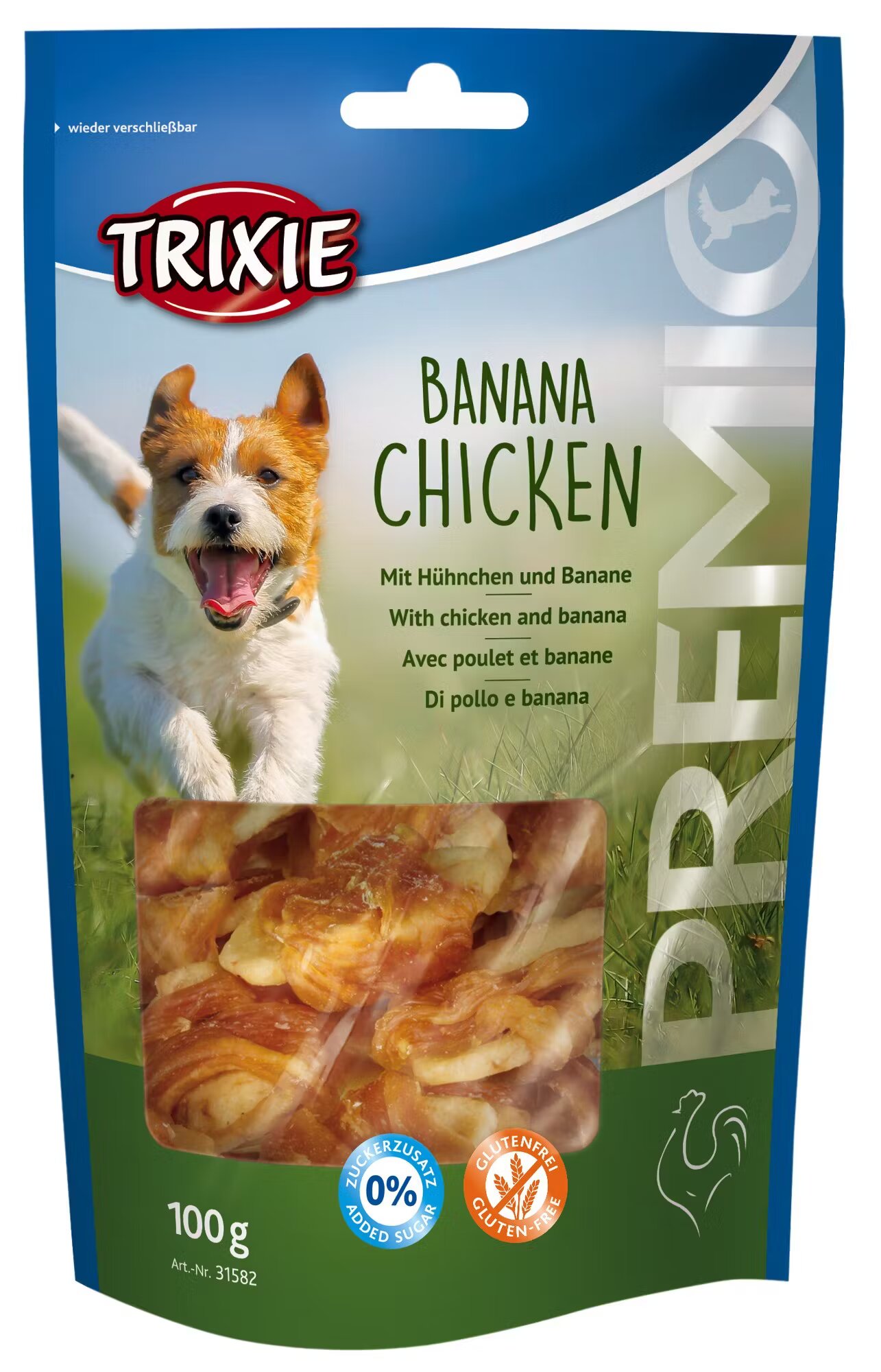 Trixie Drops cu Pui si Banana 100 g 31582