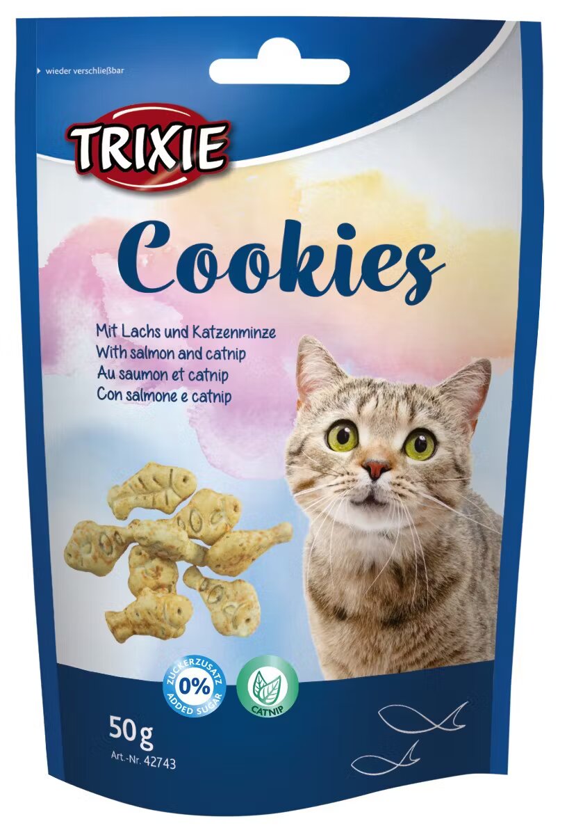Trixie Drops Pisica cu Somon si Catnip 50 g 42743
