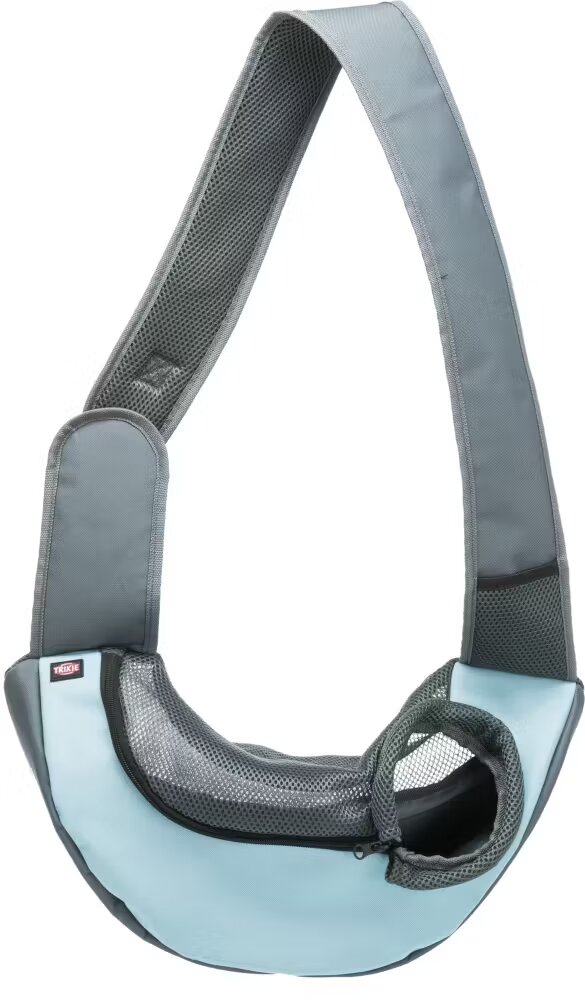 Trixie Geanta Frontala De Transport Sling 50x25x18 cm Gri Deschis/Albastru Deschis 28883