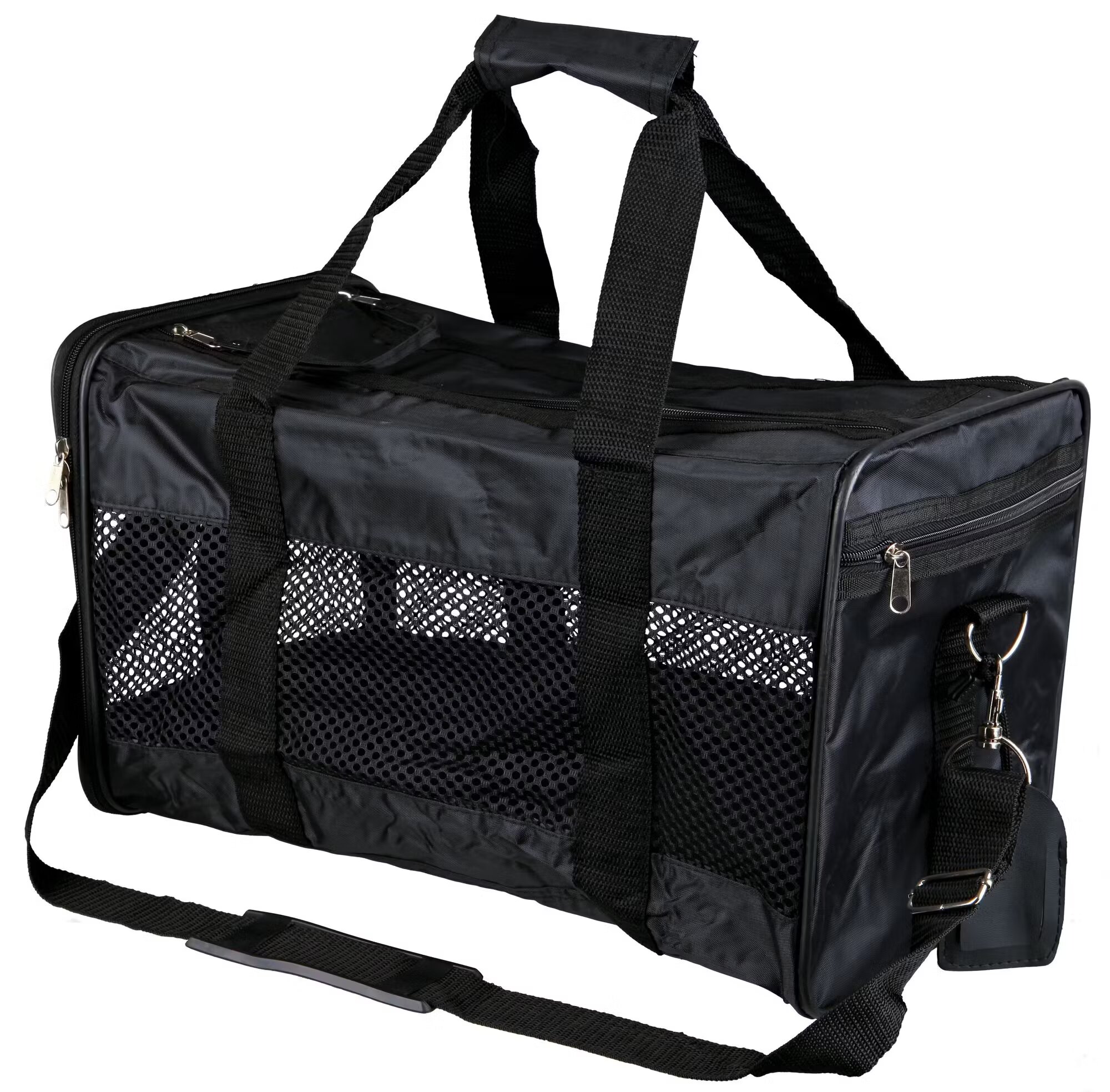 Trixie Geanta Transport 26x27x47 cm Negru/ Cyan 28841