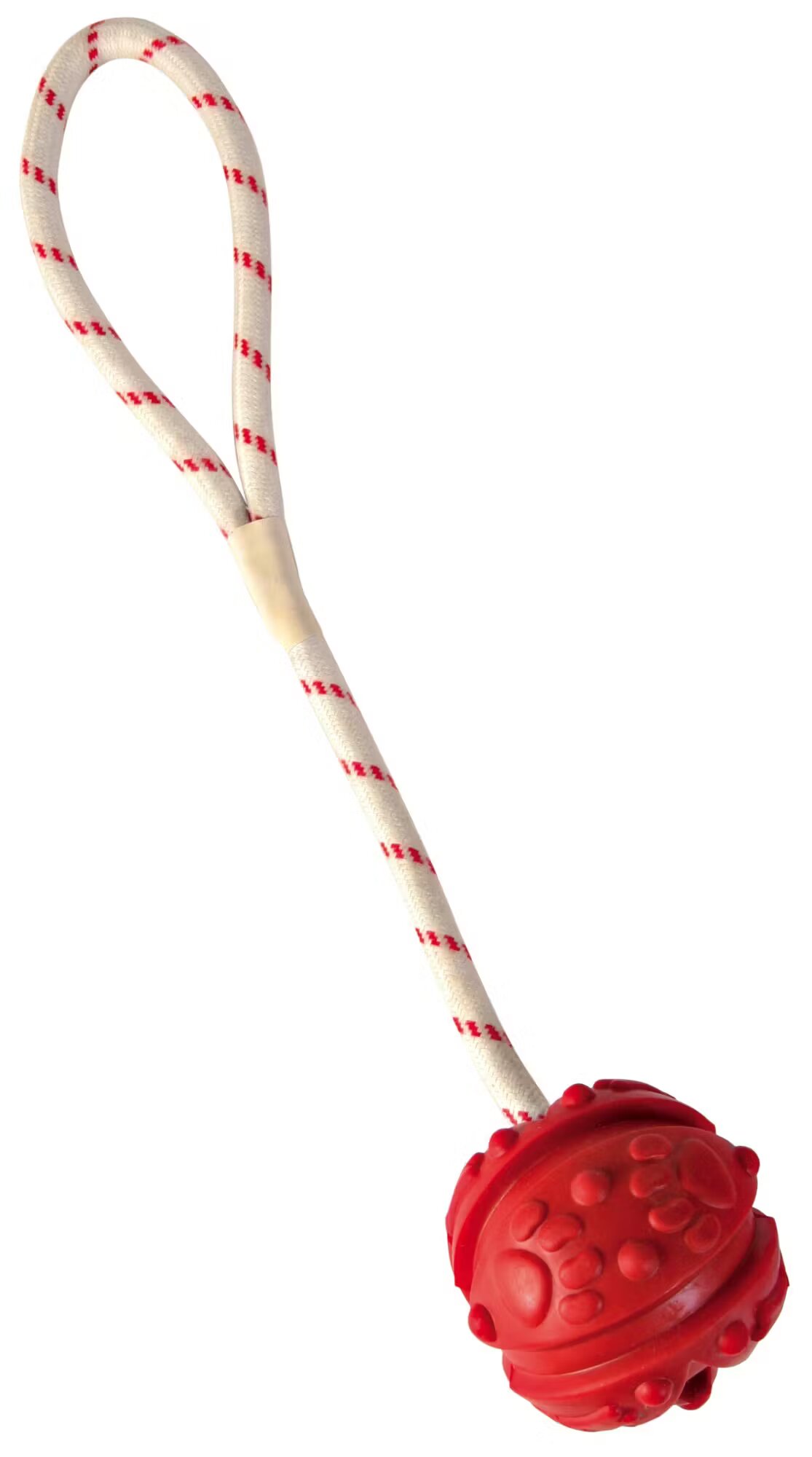 Trixie Jucarie Minge Cauciuc Natural cu Sfoara 4.5 cm/35 cm 33481