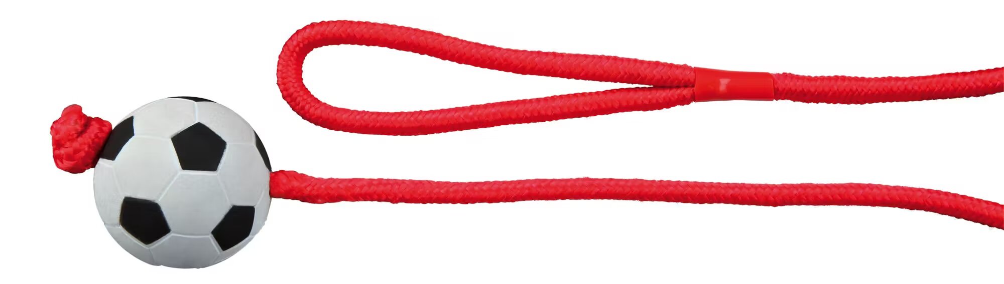 Trixie Jucarie Minge Fotbal 6 cm cu Sfoara 1 m 3307