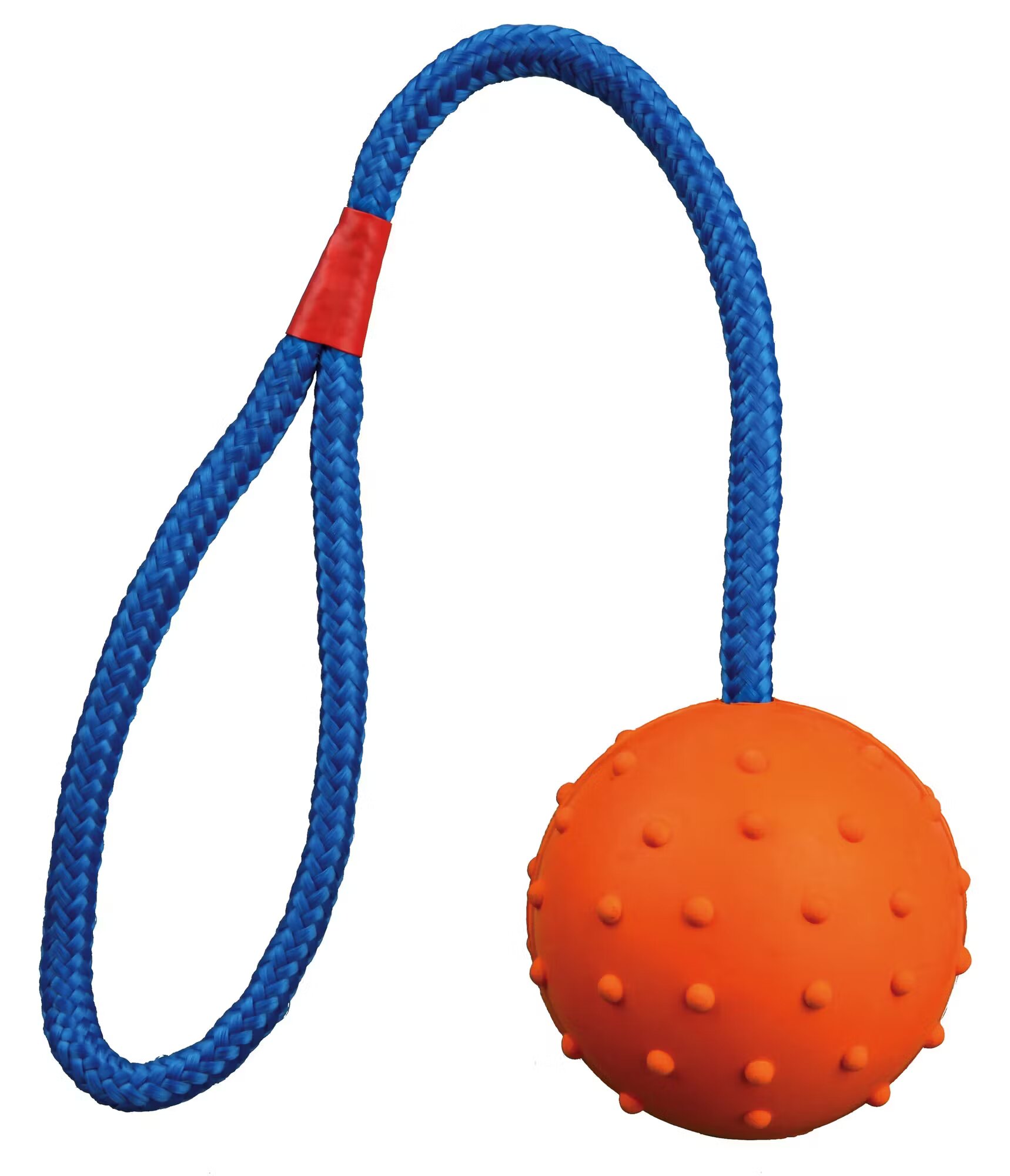 Trixie Jucarie Minge Plina 6 cm cu Sfoara 30 cm 3305