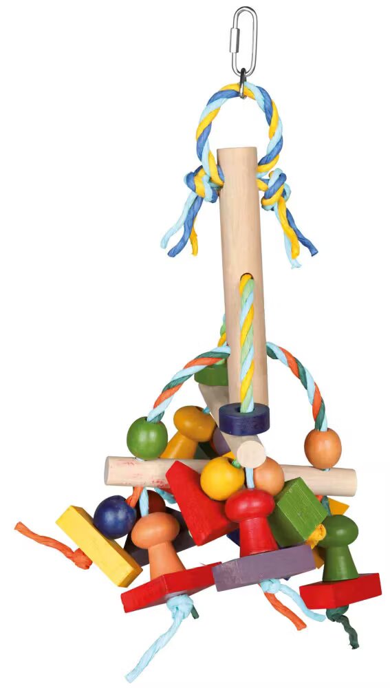 Trixie Jucarie Pasari Lemn Multicolor 31 cm 58963