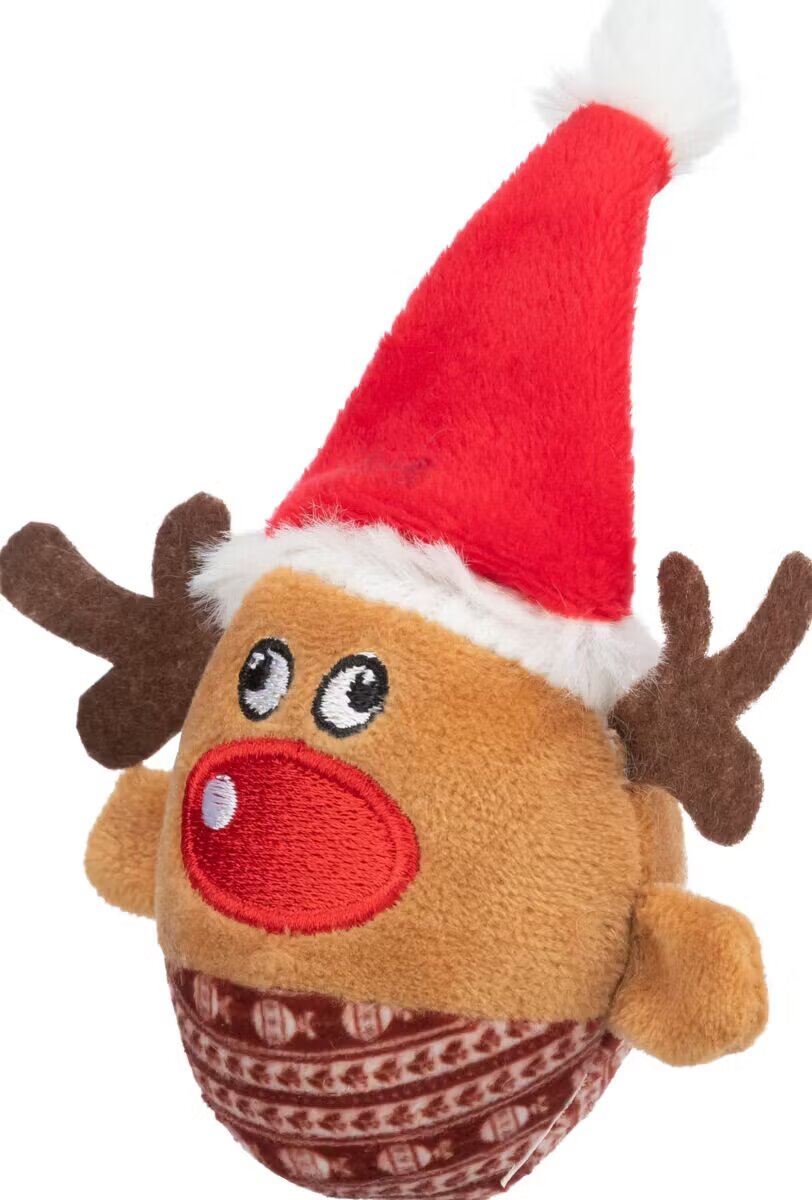 Trixie jucarie X-Mas ren plus cu zornaitoare 92525 6x12 cm