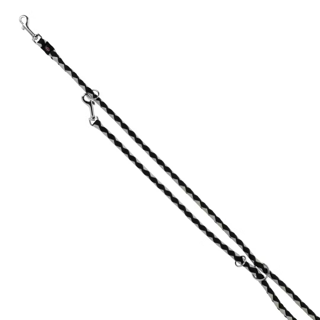 Trixie Lesa Coarda Cavo Reglabila 2 m/12 mm Negru/Gri 14351