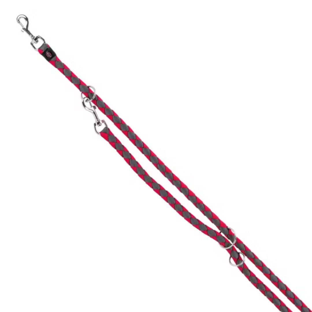 Trixie Lesa Coarda Cavo Reglabila 2 m/18 mm Fuchsia/Gri 143611