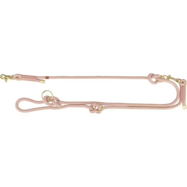 Trixie Lesa Coarda Reglabila S - XL: 2 m/ 10 mm Roz/ Roz Pudrat