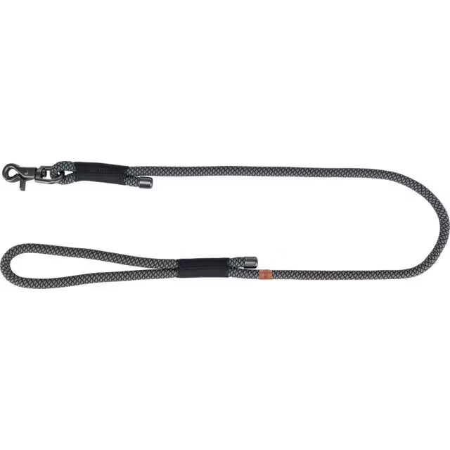 Trixie Lesa Coarda S - XL: 1 m/ 10 mm Negru/ Gri