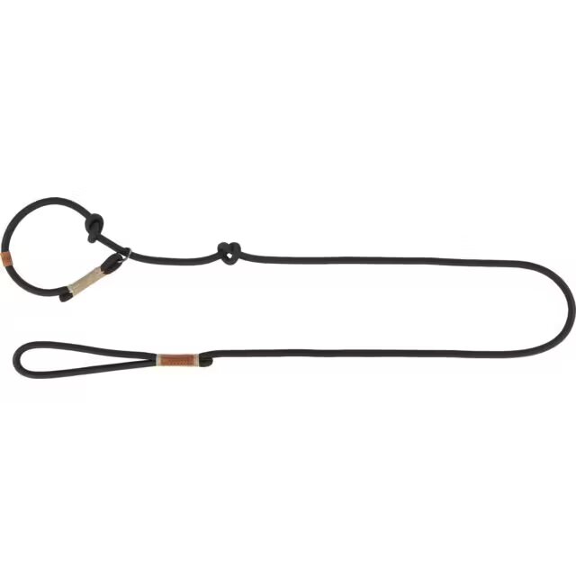 Trixie Lesa si Zgarda Strangulanta Be Nordic S-M: 1.7 m/ 8 mm Negru/ Nisipiu 17245