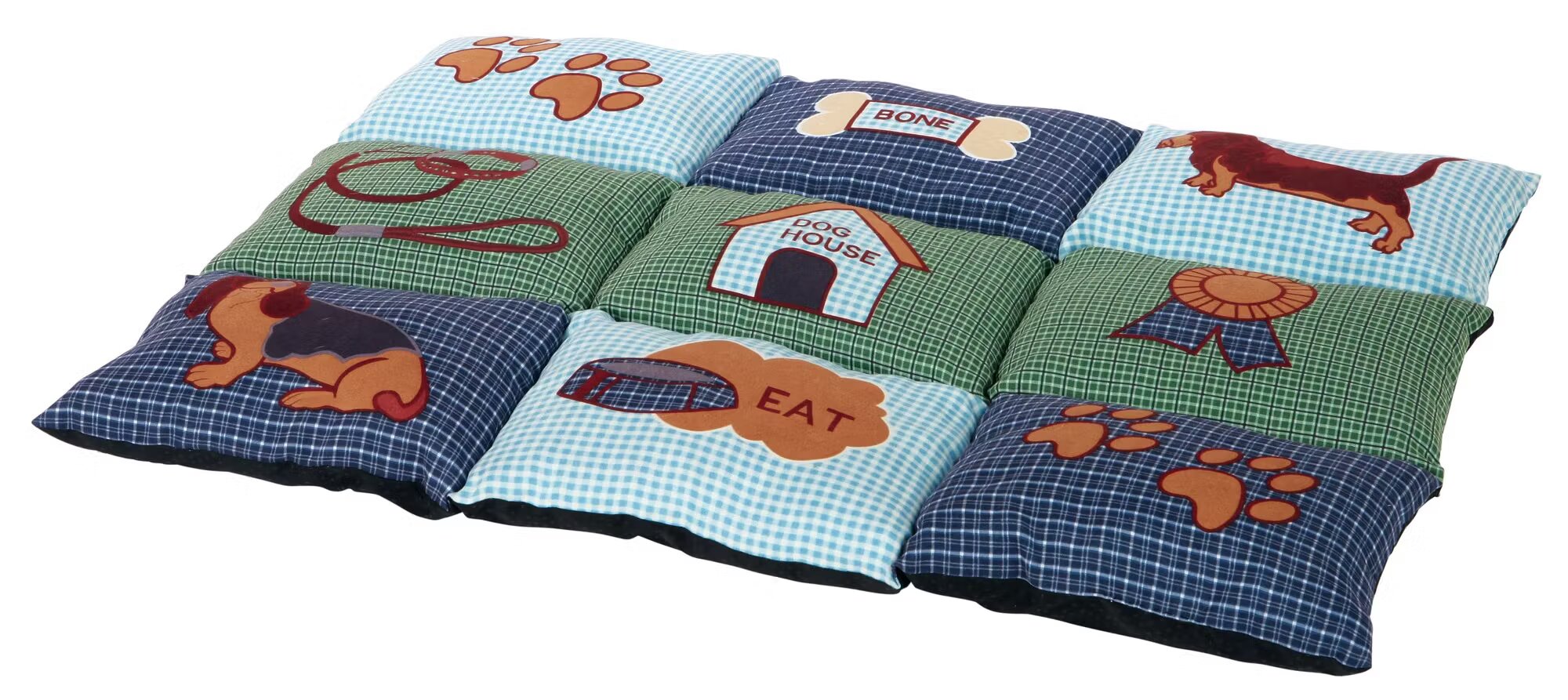 Trixie Pernita Patchwork 80x55 cm Albastru/Gri 37069