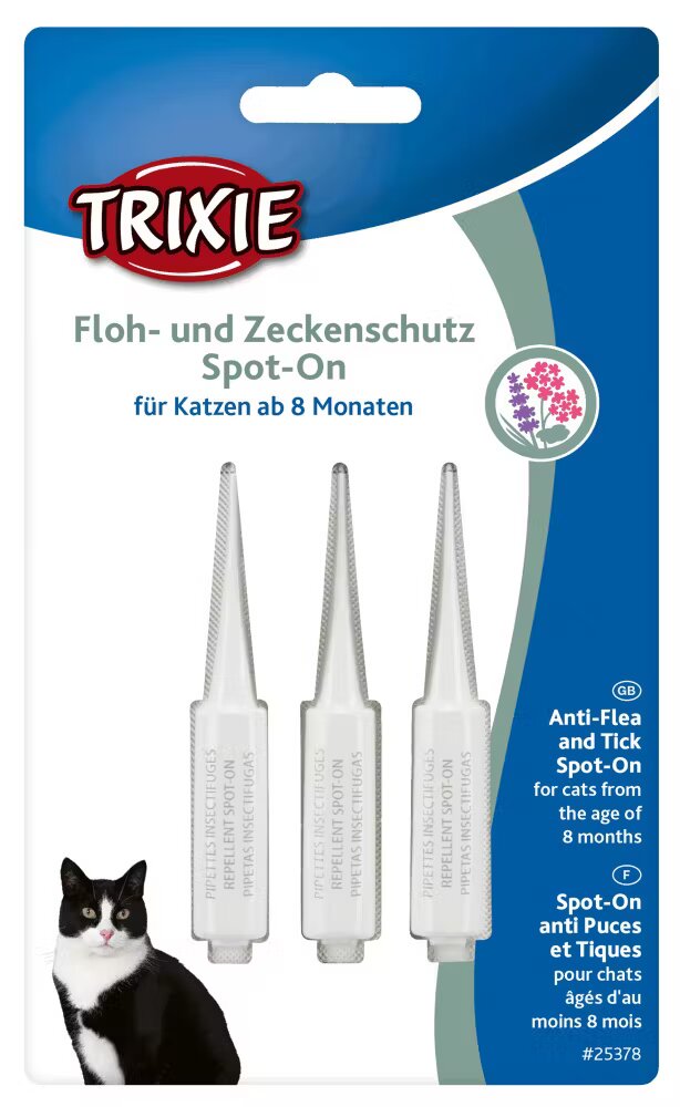 Trixie Picaturi Antiparazitare Pisica >8 luni 3x1 ml 25378
