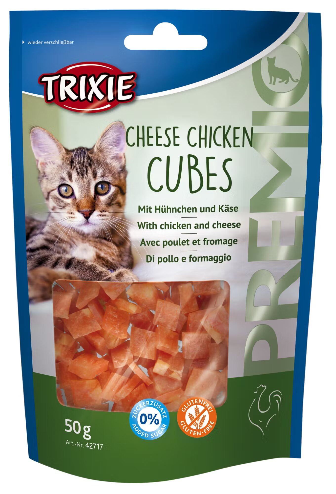 Trixie Recompensa Premio Pisica Cub cu Pui si Cascaval 50 g 42717