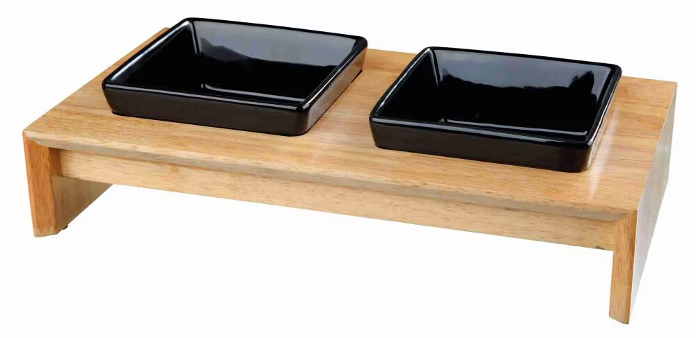 Trixie Set 2 buc Castron Ceramic In Suport 0.40 l 24821