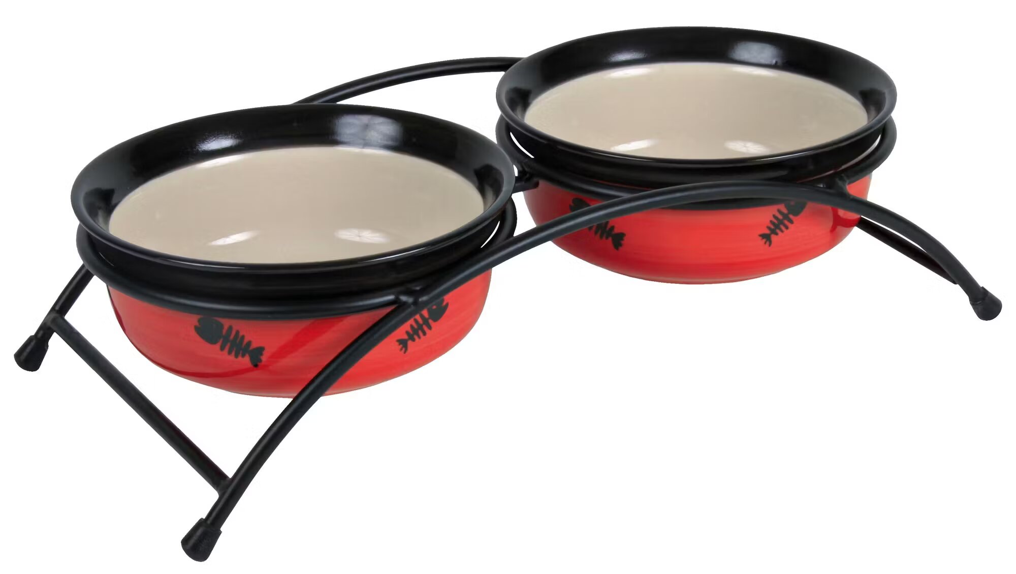 Trixie Set 2 buc Castron Ceramica In Suport 0.25 l/12.5 cm 24790