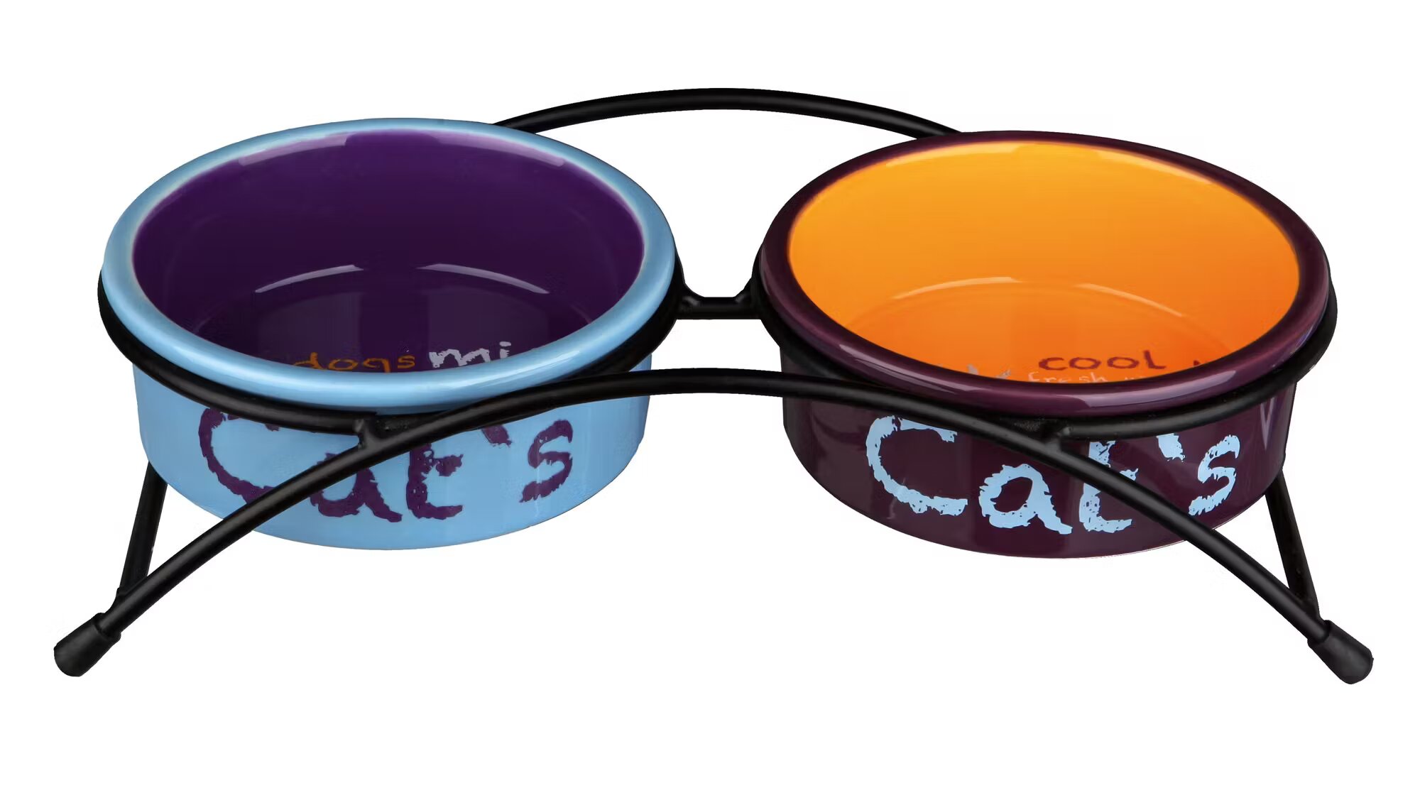Trixie Set 2 buc Castron Ceramica In Suport 0.3 l /12 cm 24791