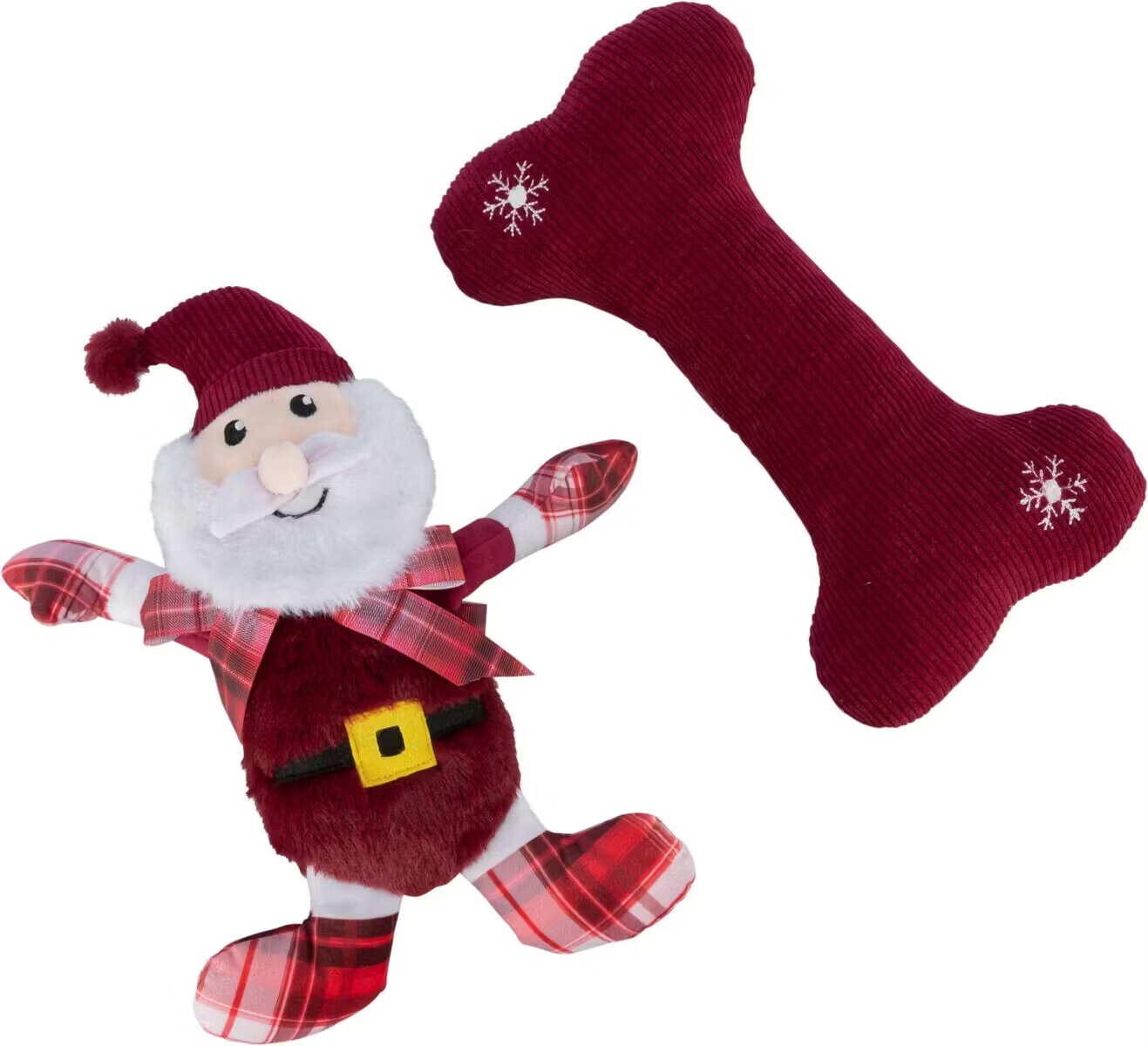 Trixie set 2 jucarii caini X-Mas os si Mos Craciun plus 92595 30 cm