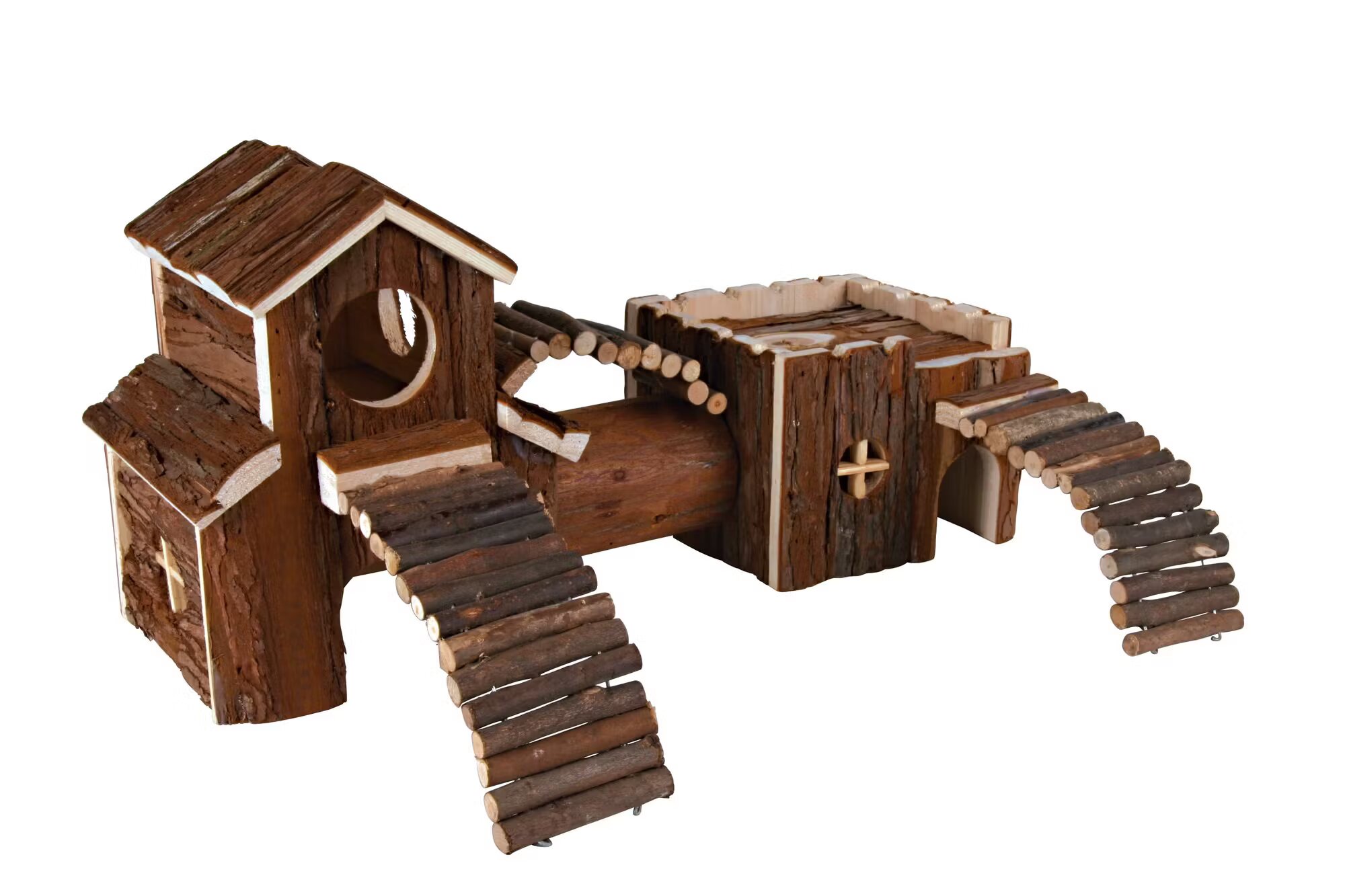 Trixie Set Casuta cu Tunel Natural 47x22x15 cm 6163