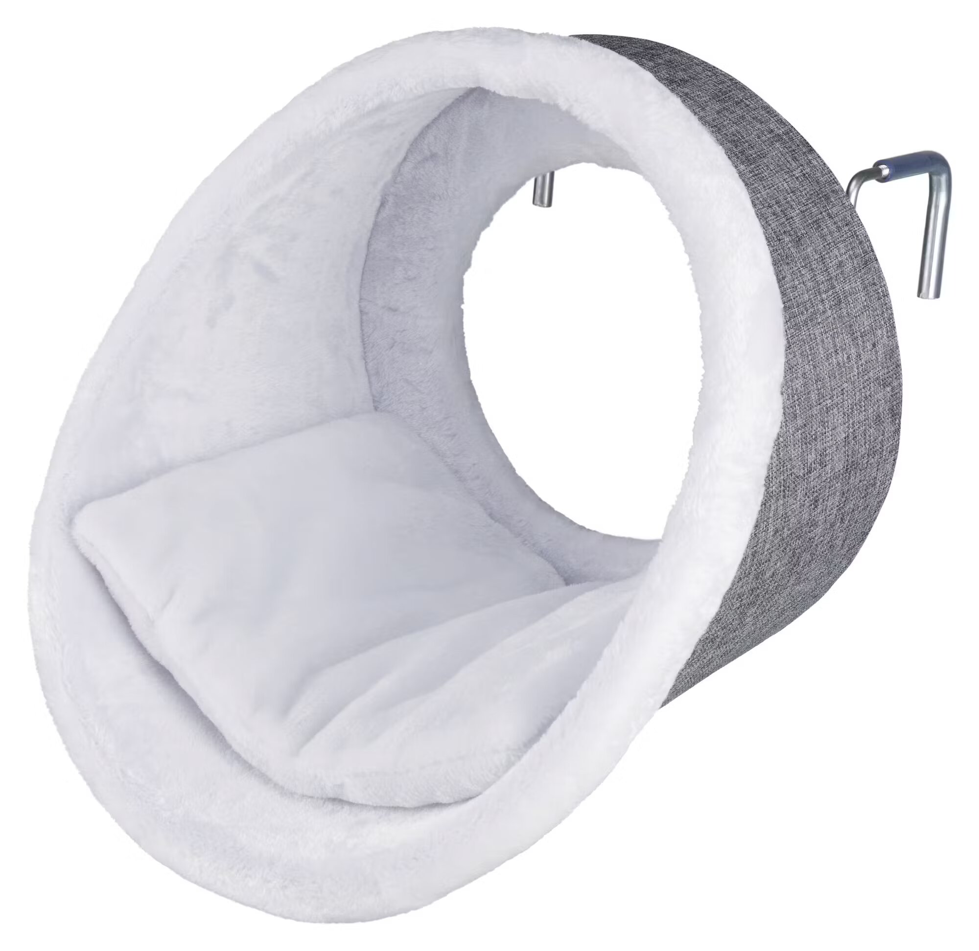 Trixie Sezlong Pisici pentru Calorifer 38x34 cm Gri cu Alb 43144
