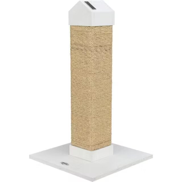 Trixie Sisal Plat cu Stalp Be Nordic Iben 34x34x60 cm Alb