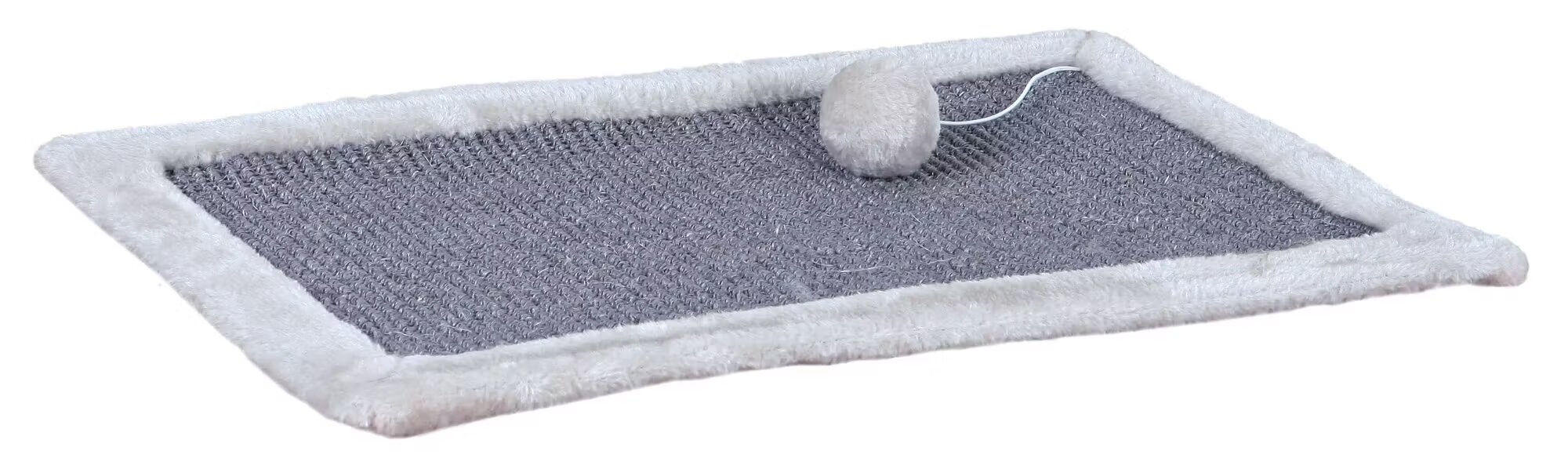 Trixie Sisal Plat Gri 55x35 cm cu Minge 43110