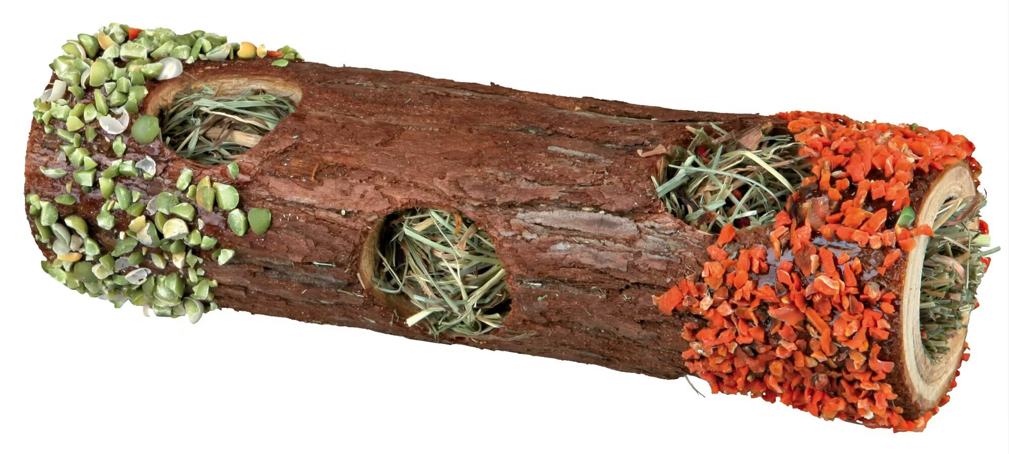 Trixie Tunel Hamsteri/Soareci Lemn Natur cu Morcovi/Mazare 6.5x20 cm