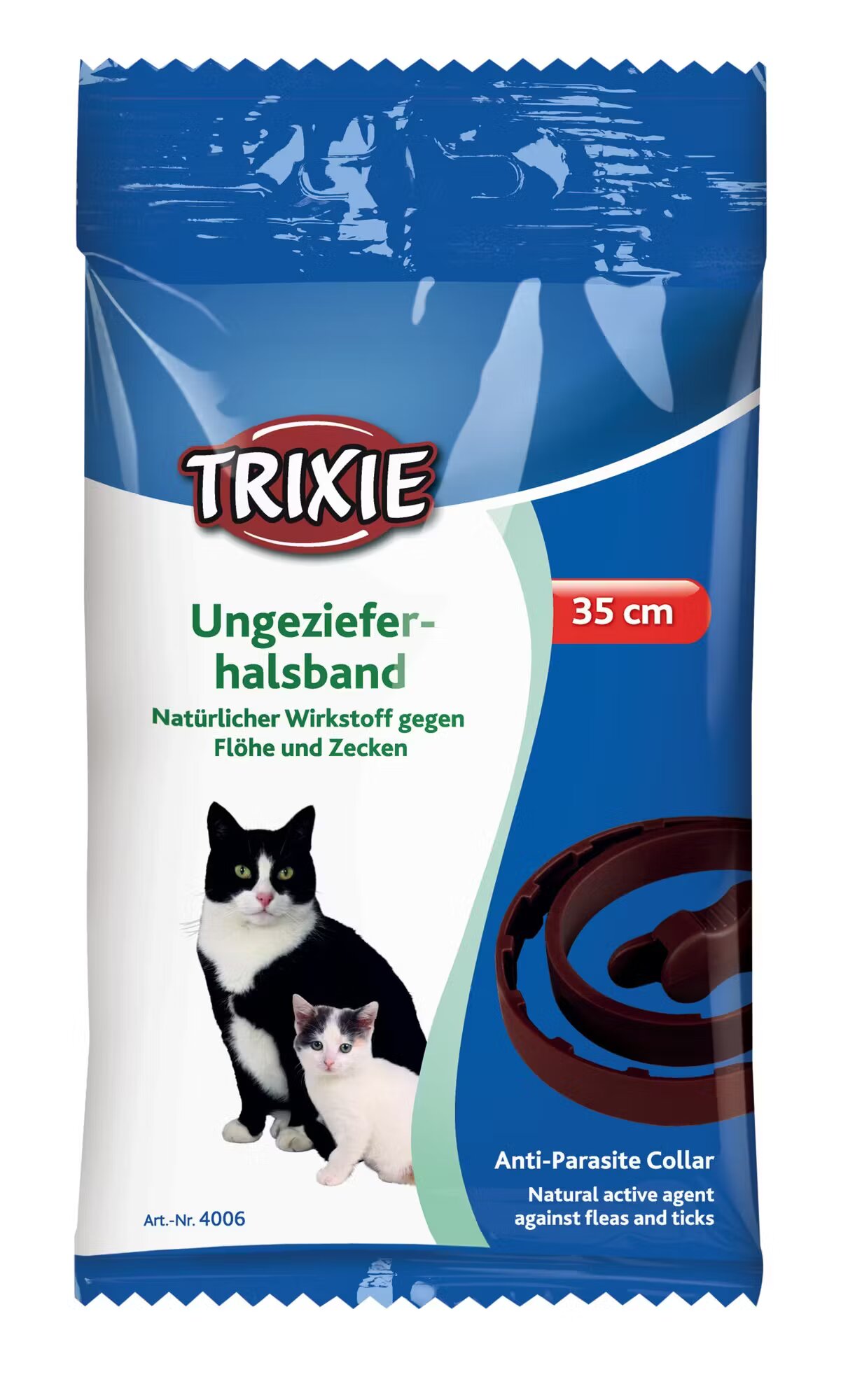 Trixie Zgarda Antiparazitara Natur pentru Pisici 35 cm Maro 4006