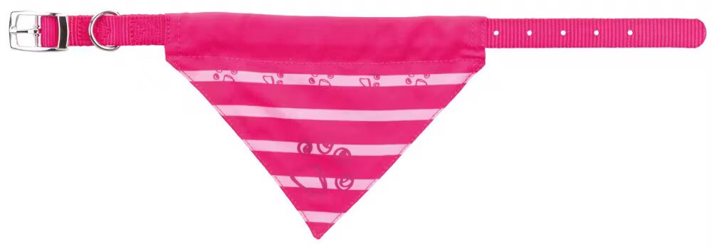 Trixie Zgarda cu Esarfa 19-24cm/ 10mm Fucsia 30910