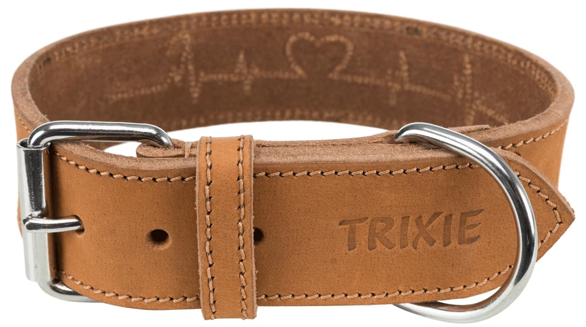 Trixie Zgarda Piele Rustic Heartbeat L-XL 55-65 CM Maro 19017