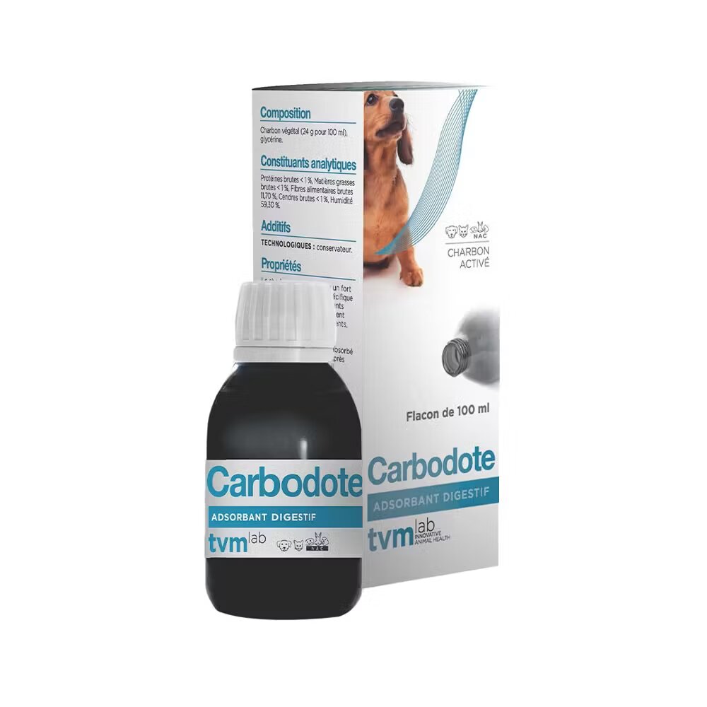 TVM Supliment gastrointestinal Caini & Pisici Carbodote 100 ml