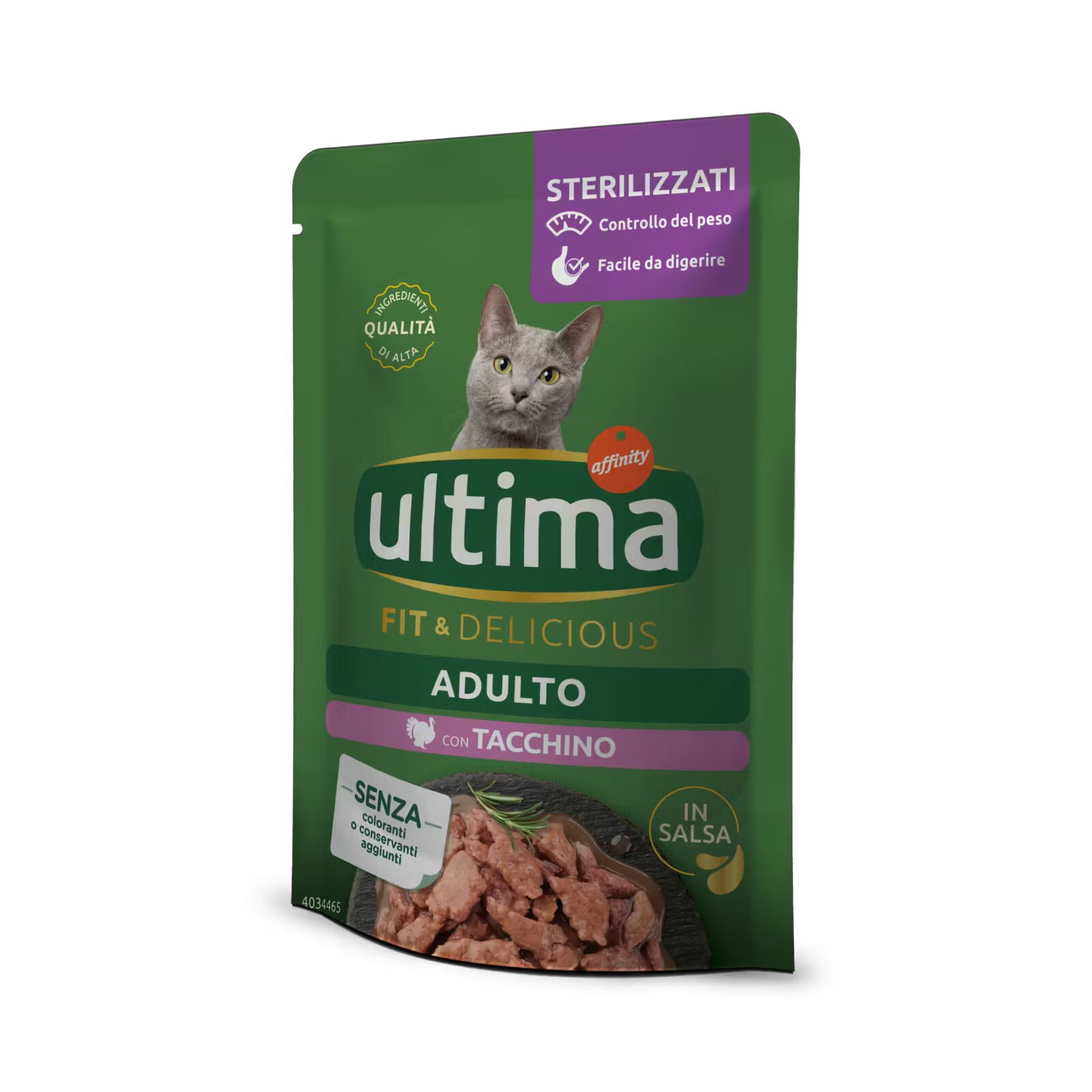 Ultima Cat Hrana umeda pisici Adult Sterilizat Fit & Delicious Curcan 85 g