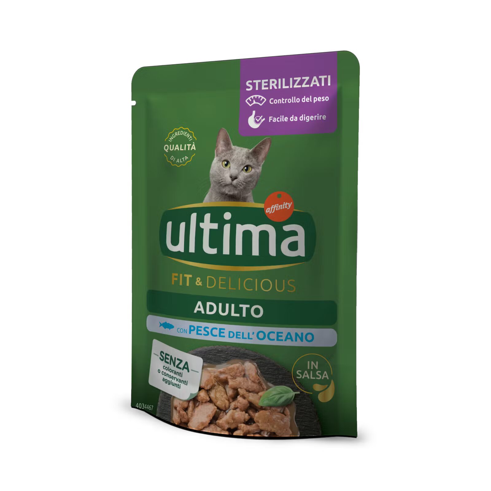 Ultima Cat Hrana umeda pisici Adult Sterilizat Fit & Delicious Peste Oceanic 85 g