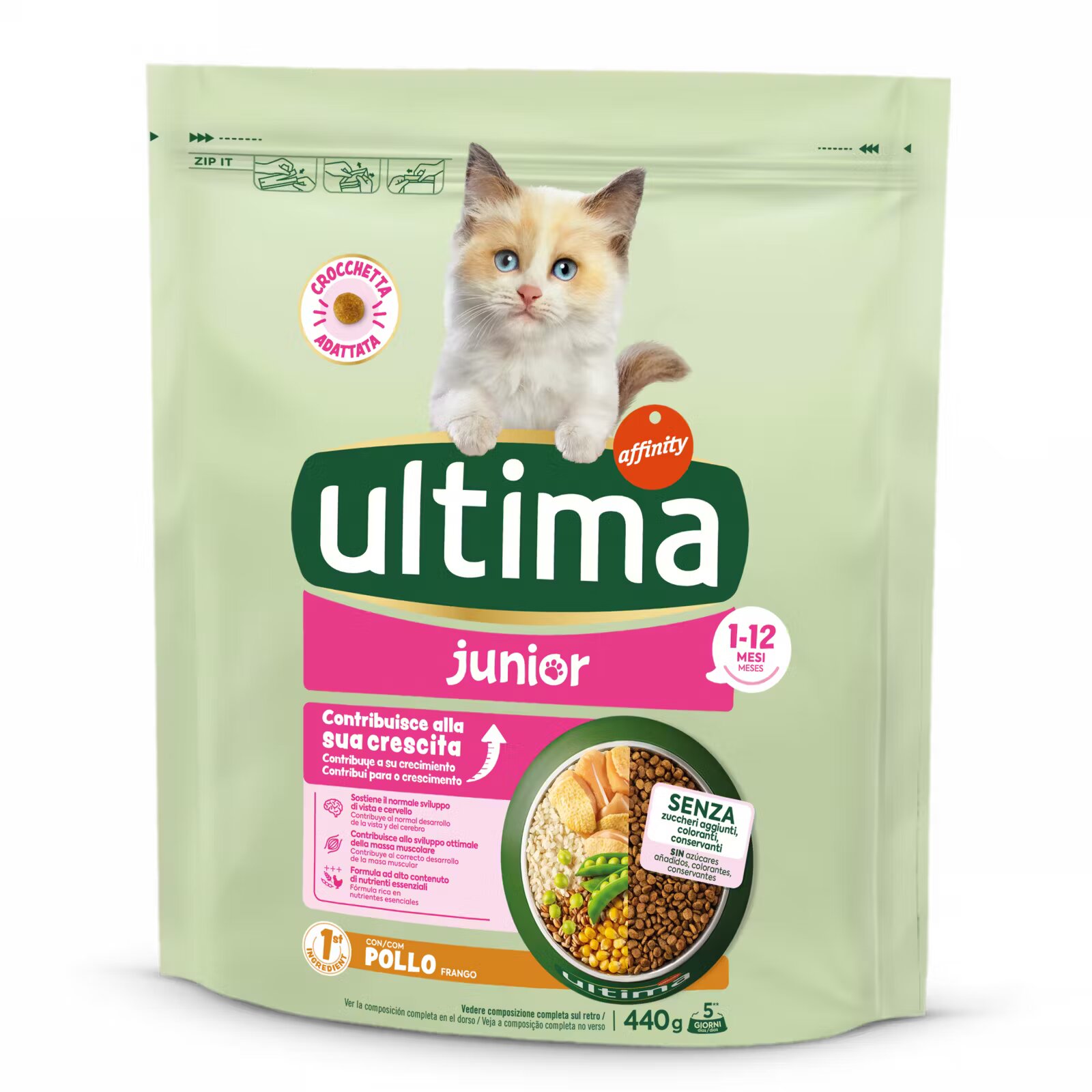 Ultima Cat Hrana uscata pisici Junior Pui 440 g