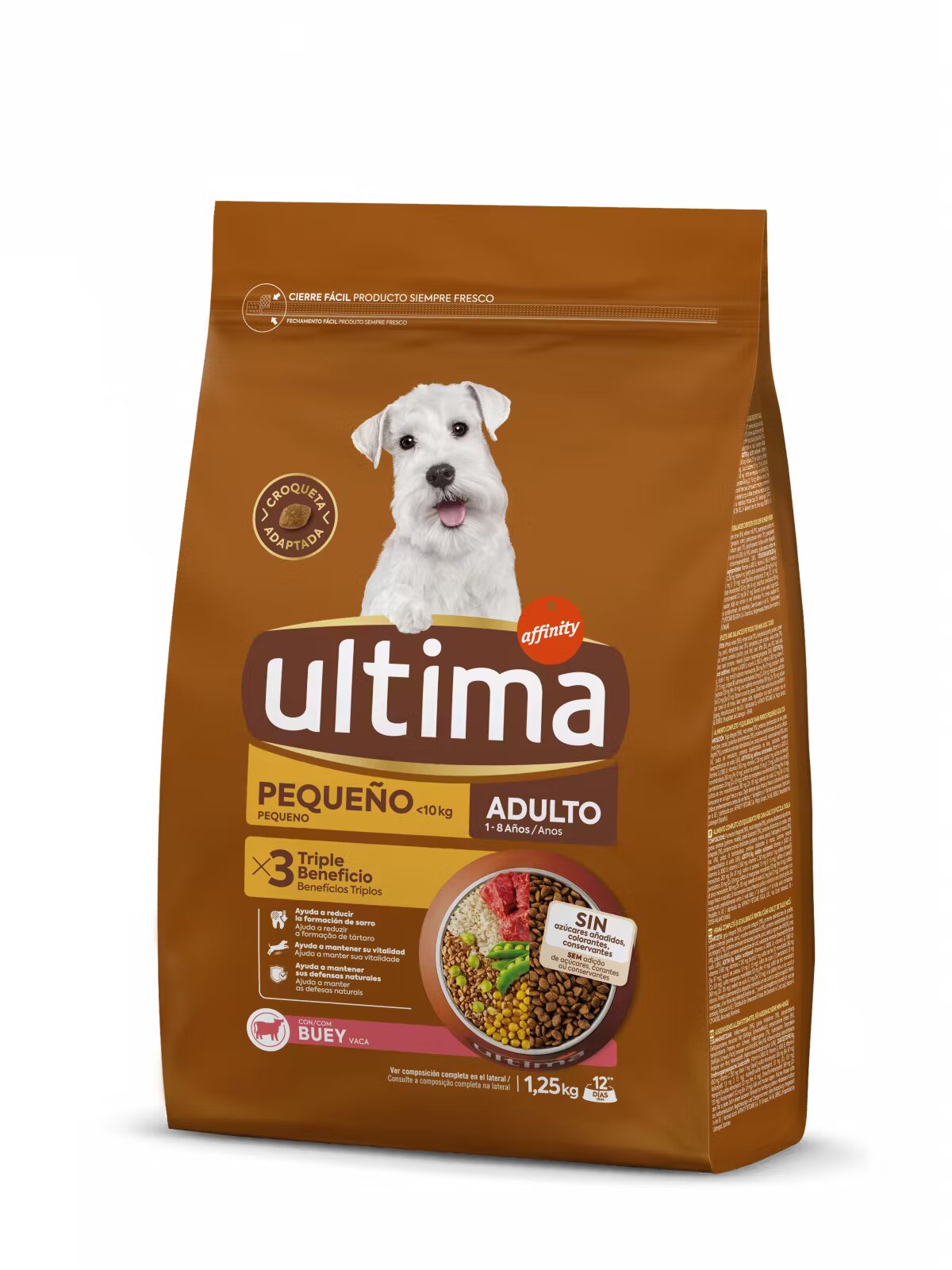 Ultima Dog Hrana uscata caini Mini Adult Vita1.25 kg