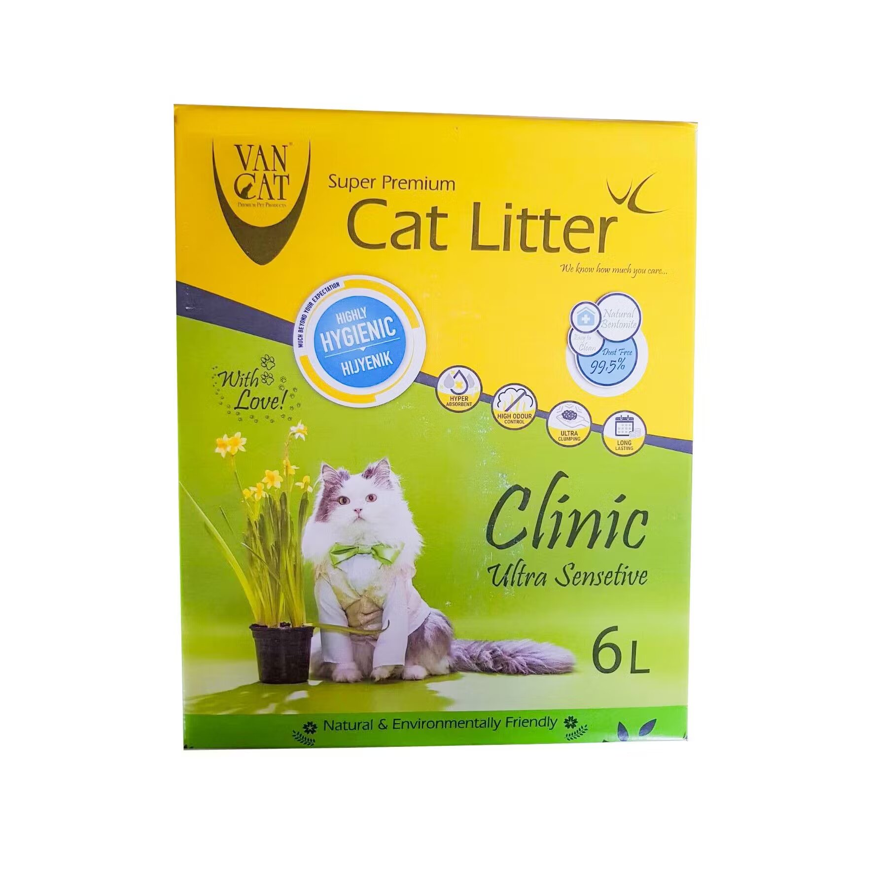 Vancat Nisip igienic Ultra Clumping Green 6 l