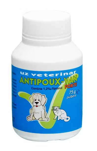 Vanelli Pudra Antiparazitara Caini/ Pisici Antipoux Van Forte 75 g