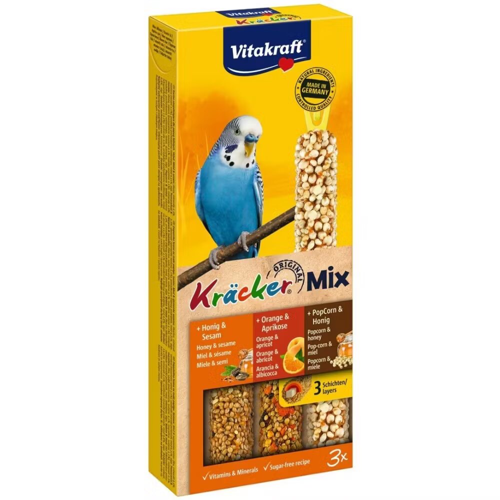 Versele Laga Hrana papagali Versele-Laga Kracker Trio Miere/ Portocala/ Popcorn 80 g