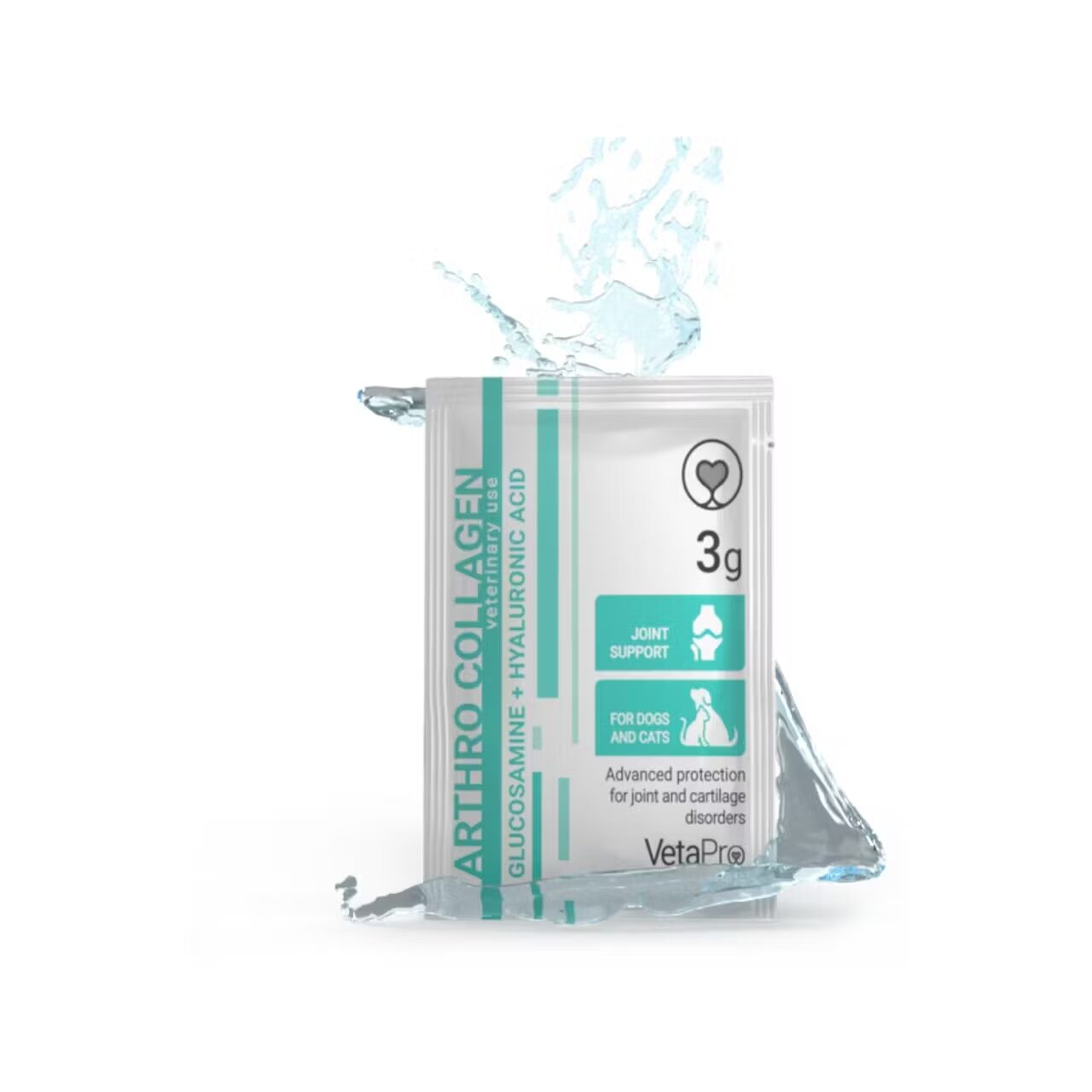 Vetapro Arthrocollagen Plicuri Suport Articulatii si Cartilaje Caini si Pisici 30x3 g