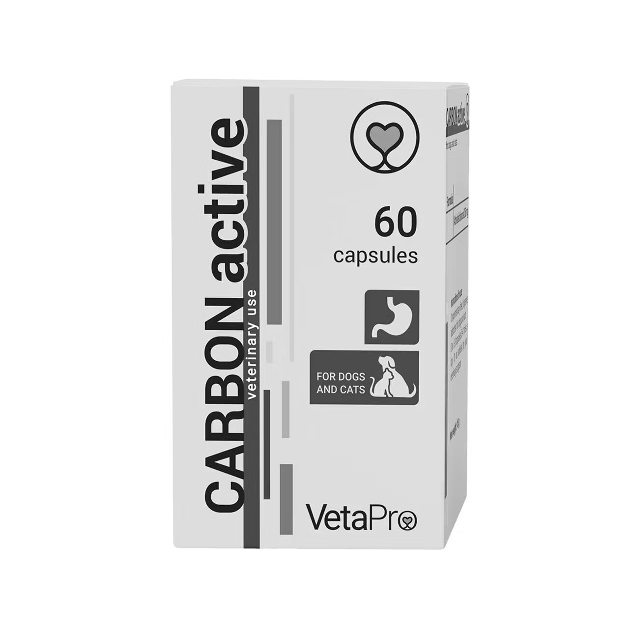 Vetapro Carbon Active Suport Gastrointestinal Caini si Pisici 60 capsule