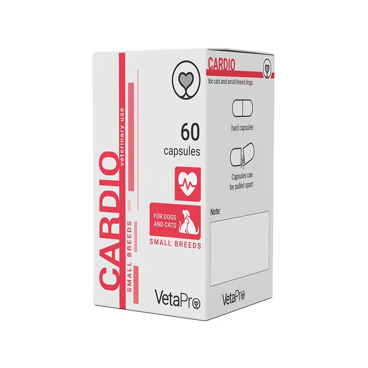 Vetapro Cardio Sanatate Cardiovasculara Caini si Pisici Rase Mici 60 capsule