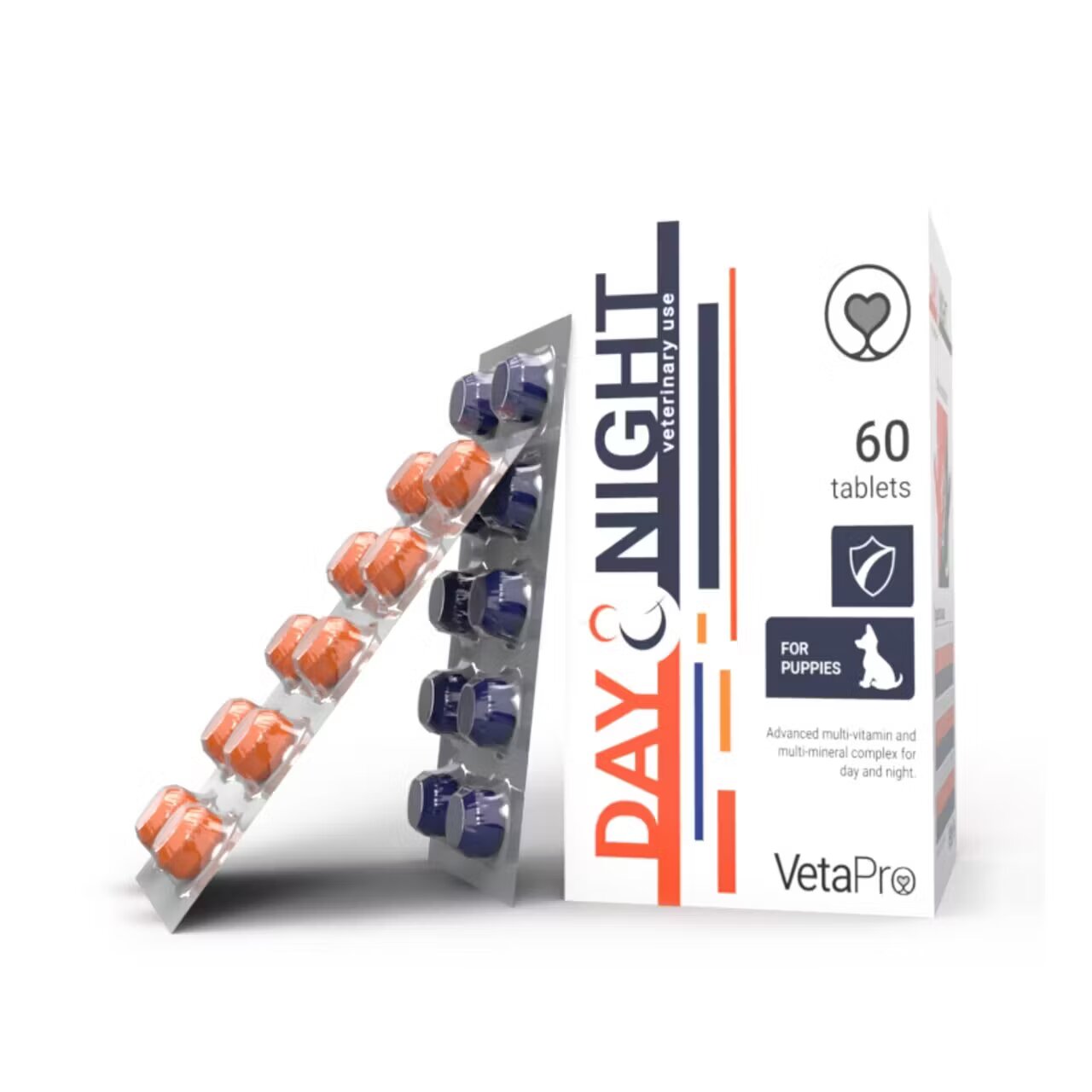 Vetapro Day & Night Complex Vitamine Catelusi 60 tablete