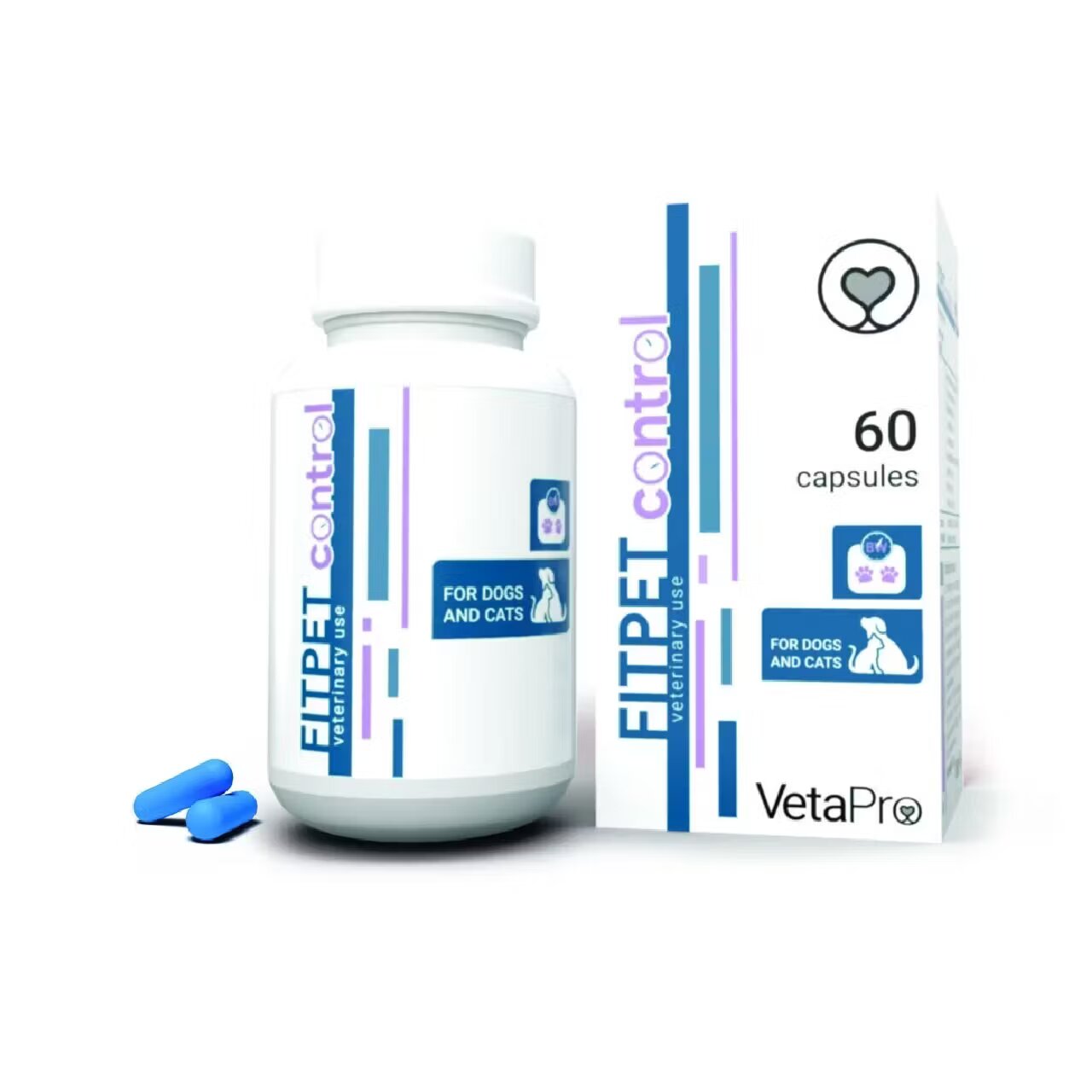 Vetapro Fitpet Control Controlul Greutatii Caini si Pisici 60 capsule
