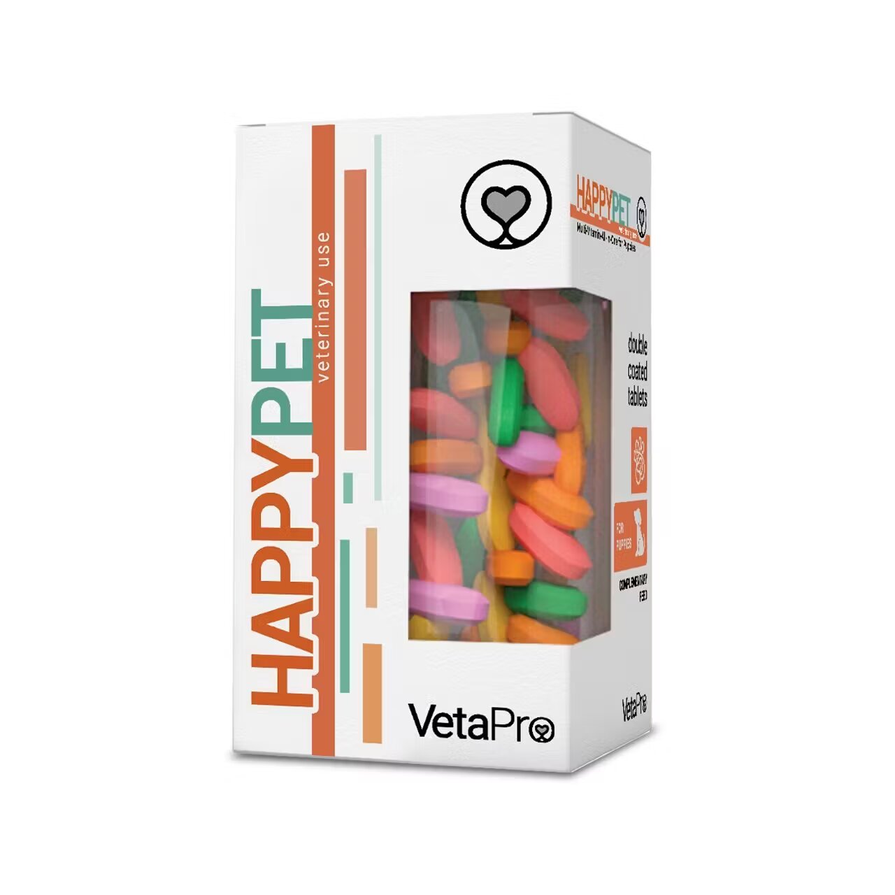 Vetapro Happy Pet Complex Multivitamine si Minerale Catelusi 100 tablete
