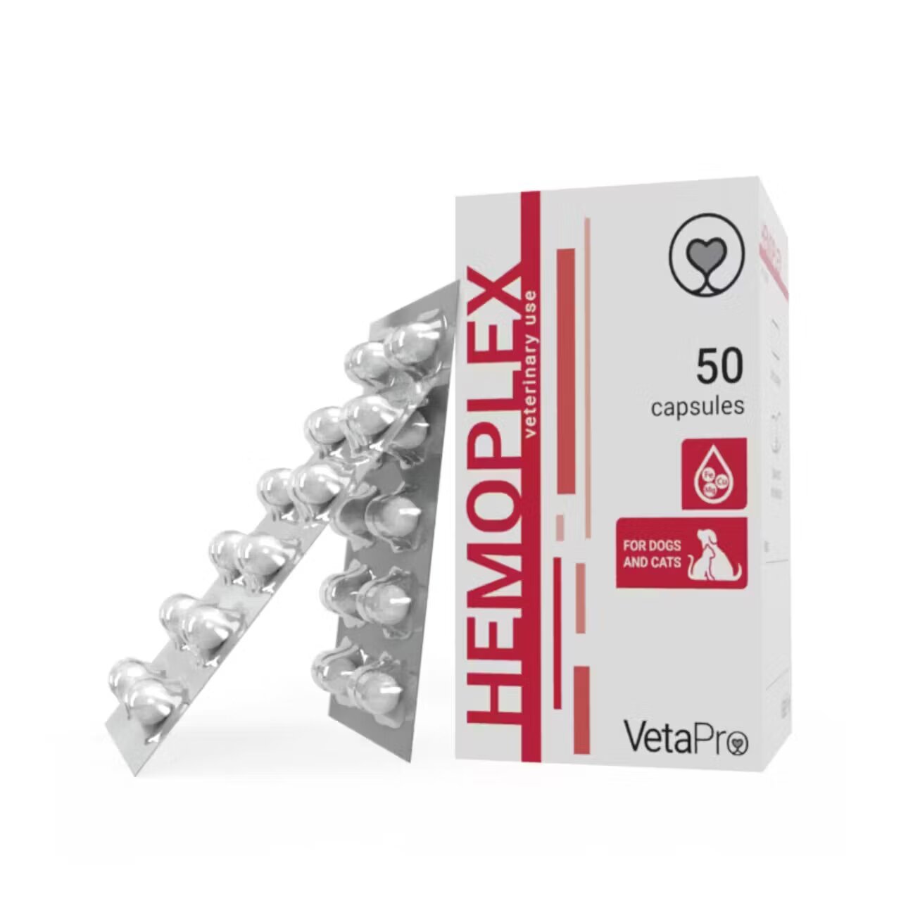 Vetapro Hemoplex Sanatate Cardiovasculara Caini si Pisici 50 capsule