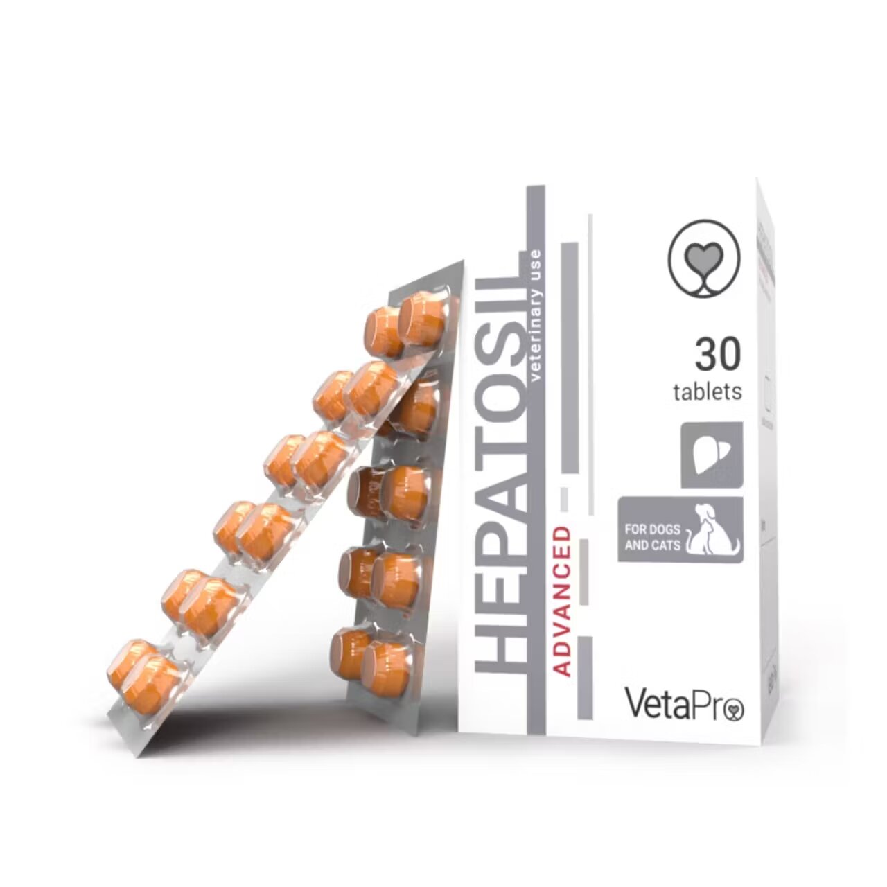 Vetapro Hepatosil Advanced Suport Hepatic Caini si Pisici 30 tablete