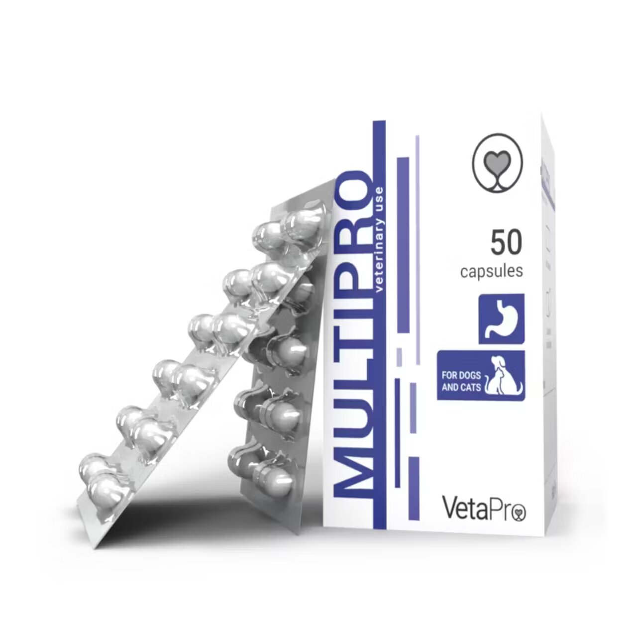 Vetapro Multipro Suport Gastrointestinal Caini si Pisici 50 capsule