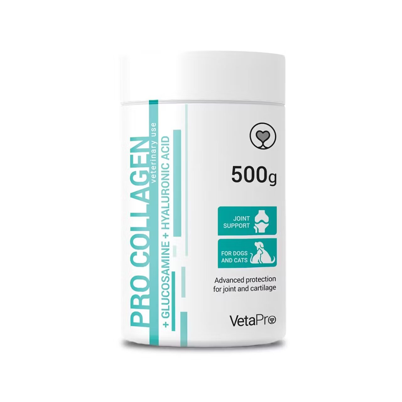 Vetapro Pro Collagen Pudra Suport Articulatii si Cartilaje Caini si Pisici 500 g